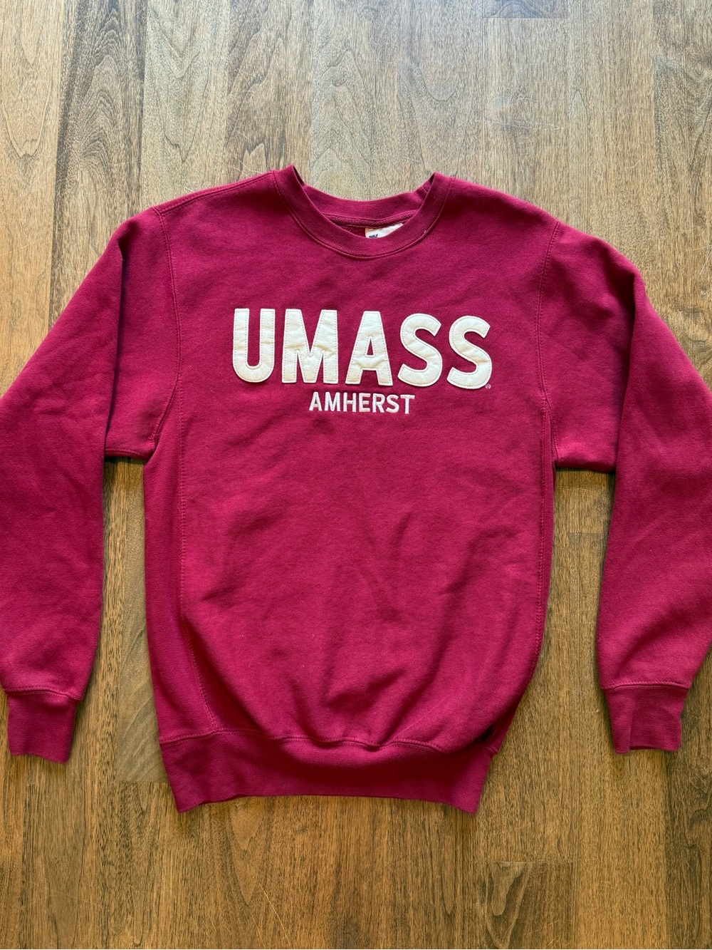 UMASS Amherst Maroon Crewneck Sweatshirt